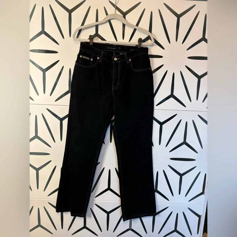 Calvin Klein Dark Blue Boot Cut Jeans Size 8